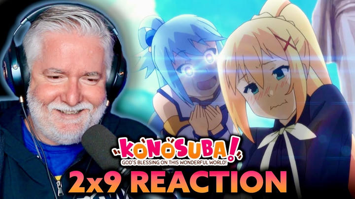 KONOSUBA 2x9 | A Goddess for This Corrupt Hot Springs Town! | REACTION