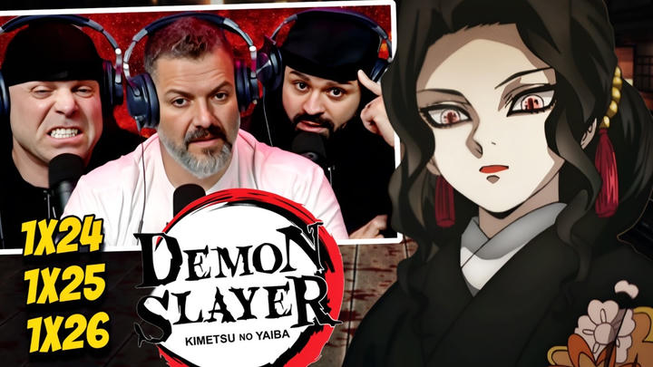 Demon Slayer reaction season 1 episode 24/25/26 (DUB)