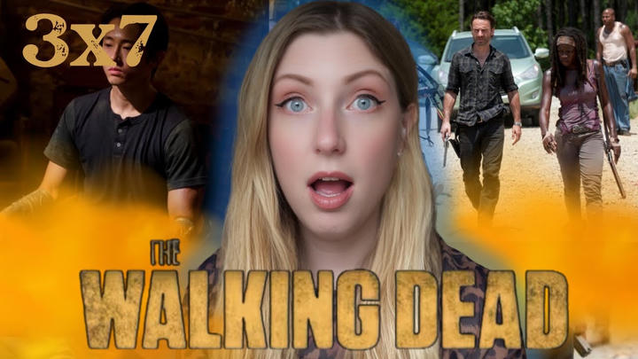 The walking dead S 3 Ep7 REACTION first time watching!