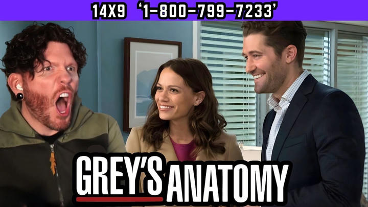 First time watching GREY'S ANATOMY 14x9 '1-800-799-7233' REACTION