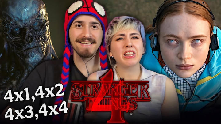 STRANGER THINGS SEASON 4 EPISODES 1, 2, 3 & 4 REACTION - FIRST TIME WATCHING - REVIEW