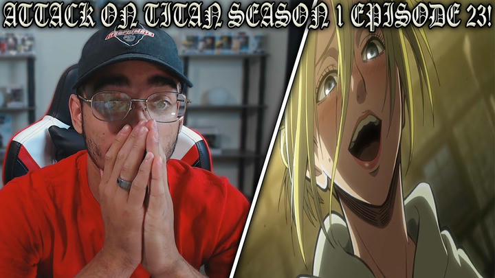 Attack on titan Season 1 Episode 23 Reaction! - Smile