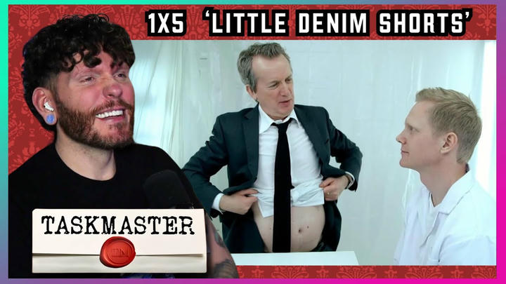 AMERICAN watches TASKMASTER for the first time! 1x5 'Little Denim Shorts' Reaction