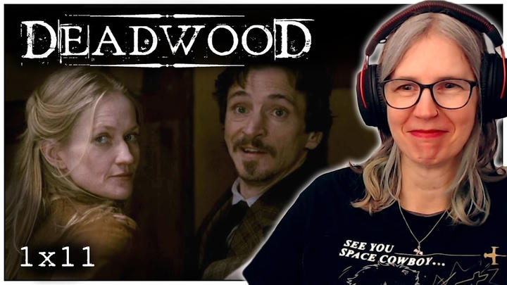 Deadwood 1x11 reaction "Jewel's Boot is made for Walking"