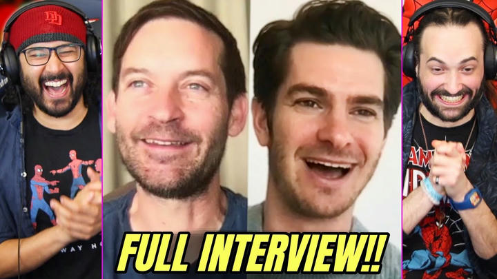 FINALLY! Tobey Maguire, Andrew Garfield, Tom Holland TOGETHER Talk Spider-Man No Way Home REACTION!!