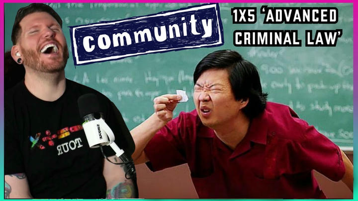 First time watching Community REACTION 1x5 'Advanced Criminal Law'