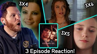 First time watching SUPERNATURAL 3x4 - 3x6 REACTION | Sin City, Bedtime Stories, Red Sky at Morning