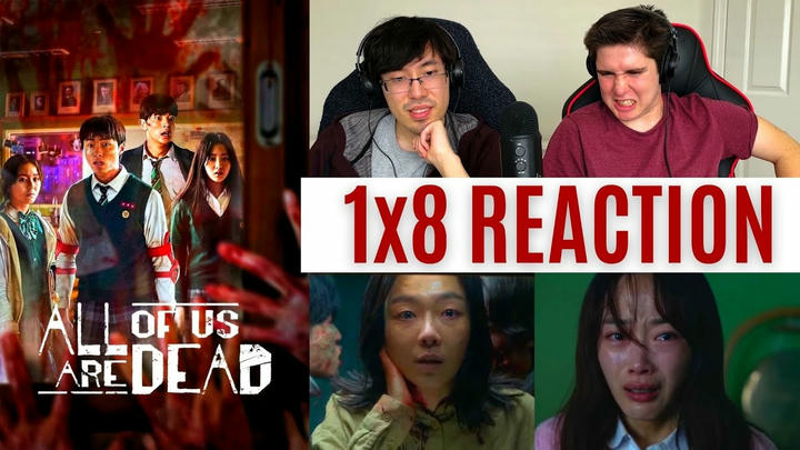 REACTING to *1x8 All of Us Are Dead* PINK SWEATER GIRL IS DEAD?? (First Time Watching) Zombie Shows