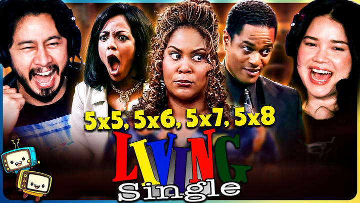 LIVING SINGLE (1996) 5x5, 5x6, 5x7 & 5x8 REACTION! | First Time Watch | Queen Latifah
