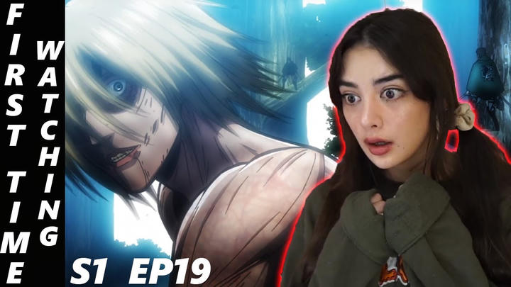 SHE'S ABOUT TO CATCH THEM ! // Attack On Titan Reaction S1 Ep19