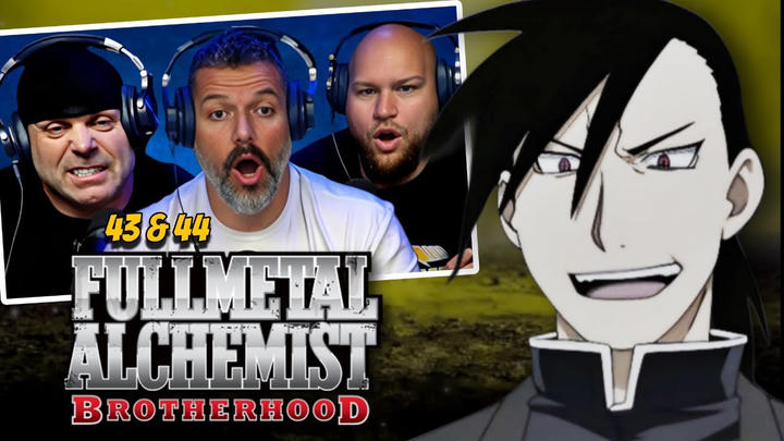 Fullmetal Alchemist Brotherhood reaction Ep 43 & 44 (DUB)