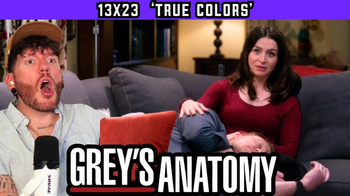 First time watching GREY'S ANATOMY 13x22 'True Colors' REACTION