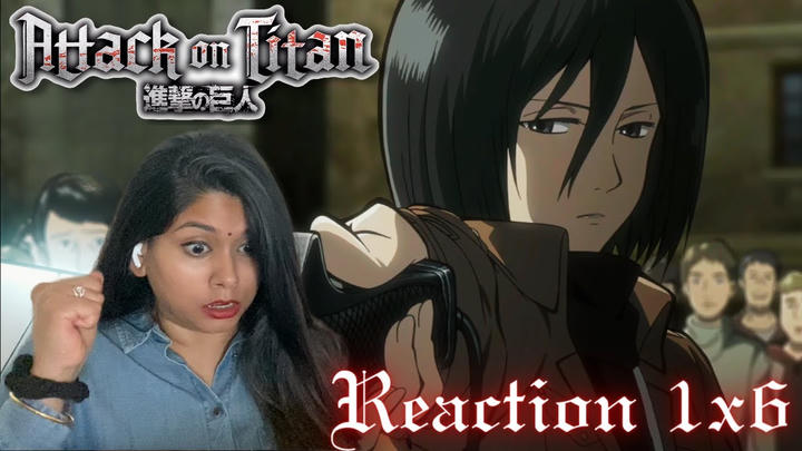 Holy Crap MIKASA😲 - ATTACK ON TITAN 1X6 - REACTION - FIRST TIME WATCHING