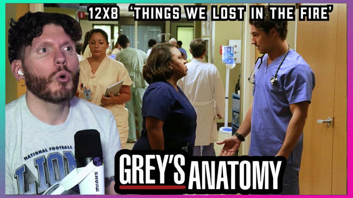 FIRST TIME WATCHING Grey's Anatomy REACTION 12x8 'Things We Lost in the Fire'