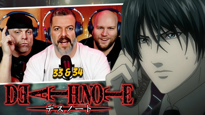 Death Note season 1 episode 1x33 & 1x34 reaction (DUB)