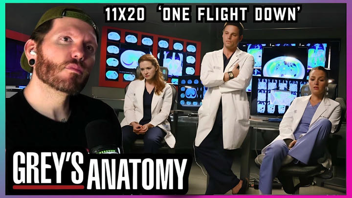 FIRST TIME WATCHING Grey's Anatomy REACTION 11x20 'One Flight Down'