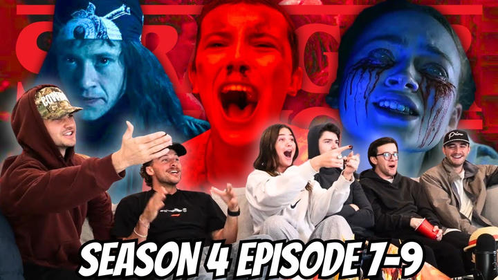 Our Friends Watch *STRANGER THIGNS* Season 4 Episodes 7-9 | FIRST TIME REACTION