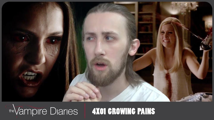 IS SHE A VAMPIRE?! - The Vampire Diaries 4X01 - 'Growing Pains' Reaction