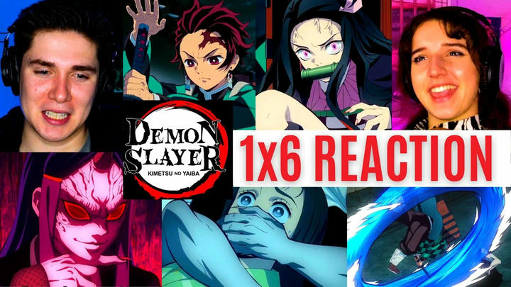 REACTING to *1x6 Demon Slayer: Kimetsu no Yaiba* DEMON FIGHT (First Time Watching) Shonen Anime