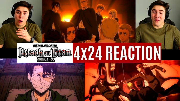 REACTING to *Attack on Titan 4x24* LET'S SAVE THE WORLD (First Time Watching) AOT The Final Season