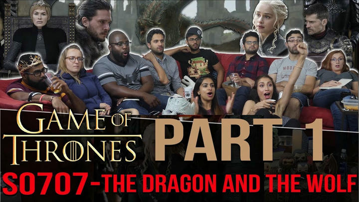 Game of Thrones - 7x7 The Dragon and The Wolf - Group Reaction [Part 1] Skit!