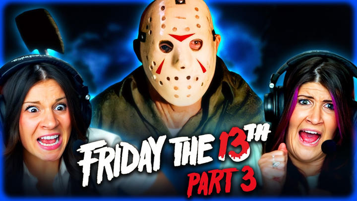 FRIDAY THE 13TH PART 3 MOVIE REACTION – JASON FINALLY GETS HIS HOCKEY MASK! - FIRST TIME WATCHING
