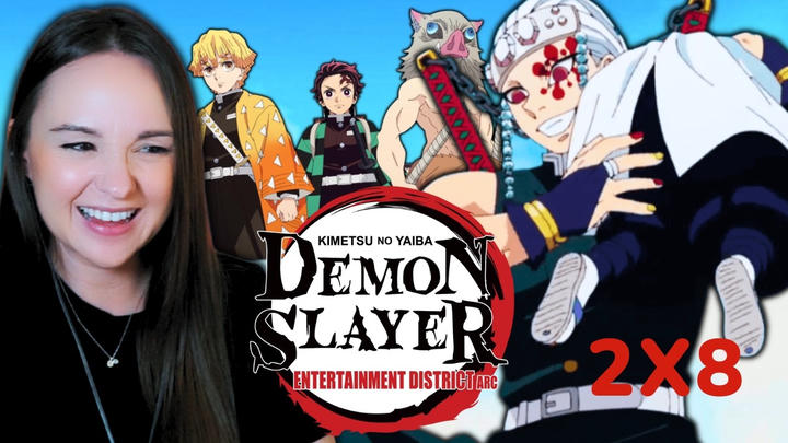A Flashy Hashira Appears! TENGEN 🙀 Demon Slayer | 2x8 REACTION