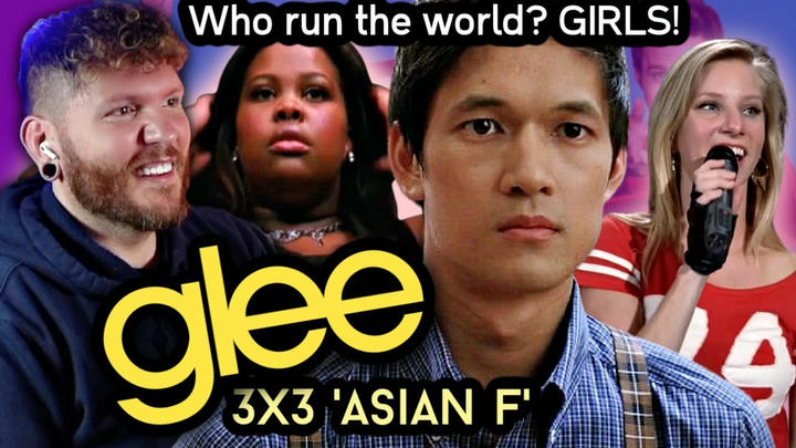 Iconic numbers! Who run the world? GIRLS! | GLEE 3x3 REACTION 'Asian F' | First time watching