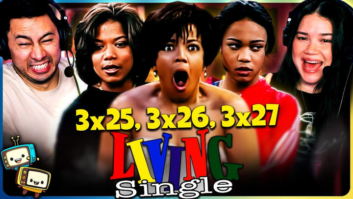 LIVING SINGLE (1995) 3x25, 3x26 & 3x27 REACTION! | Season Finale! | First Time Watch | Queen Latifah