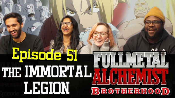 Fullmetal Alchemist: Brotherhood - Episode 51 The Immortal Legion - Group Reaction