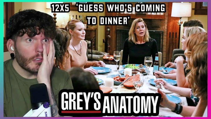 This was TENSE! | FIRST TIME WATCHING Grey's Anatomy REACTION 12x5 'Guess Who's Coming to Dinner'