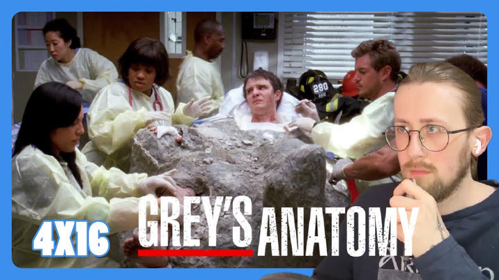 HE’S TRAPPED IN STONE! - Grey's Anatomy 4X16 - 'Freedom (1)' Reaction