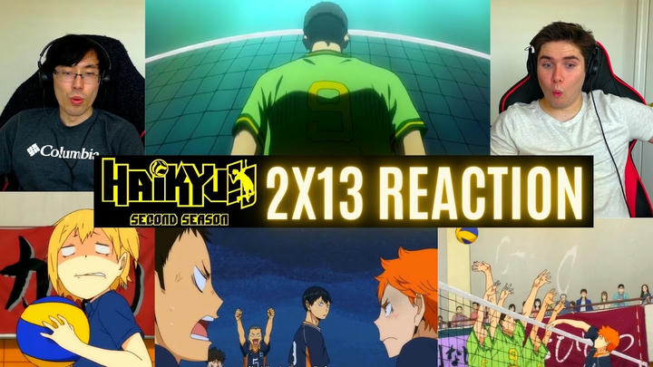 REACTING to *2x13 Haikyuu* OUR FIRST GAME!! (First Time Watching) Sports Anime