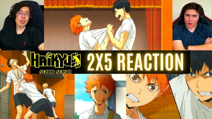 *Haikyuu 2x5* HINATA and KAGEYAMA FIGHT!!! (First Time Watching) Sports Anime