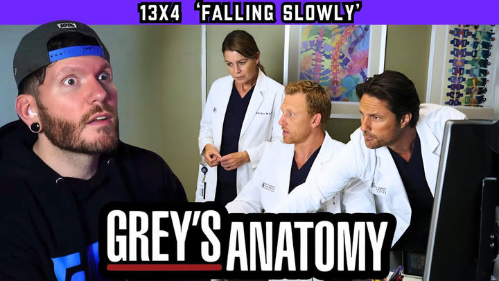 First time watching GREY'S ANATOMY 13x4 'Falling Slowly' REACTION