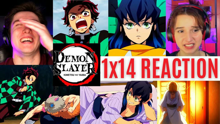 REACTING to *1x14 Demon Slayer: Kimetsu no Yaiba* INOSKE'S FACE!! (First Time Watching) Shonen Anime