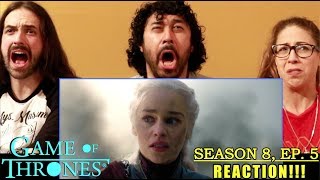 GAME OF THRONES Season 8 Episode 5 - REACTION!!! "The Bells"