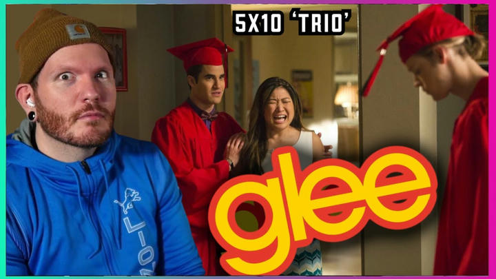 Why did they do that 😂?! | First time watching GLEE Reaction 5x10 'Trio'