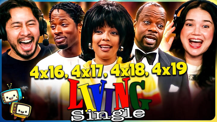 LIVING SINGLE (1996) 4x16, 4x17, 4x18 & 4x19 REACTION! | First Time Watch | Queen Latifah