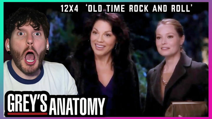 FIRST TIME WATCHING Grey's Anatomy REACTION 12x4 'Old Time Rock and Roll'