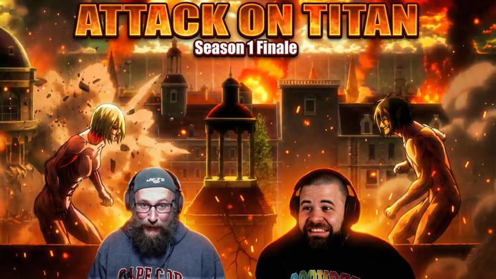 Attack on Titan S1 23-25/Finale Reaction |THE FEMALE TITAN REVEALED!