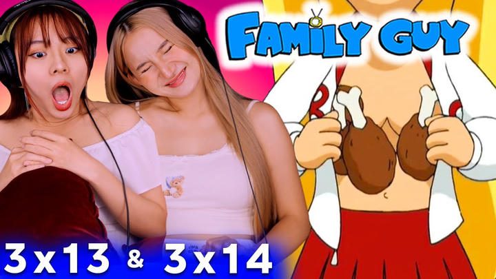 Asian Girls React | Family Guy Season 3 | Ep 13 & 14  😱😱 CAN WE UNSEE THIS??