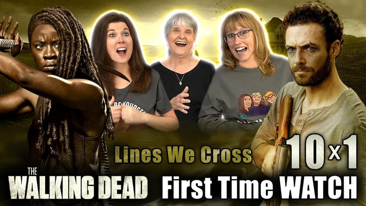 MOM & SISTERS WATCH The Walking Dead 10x1 REACTION!! Lines We Cross