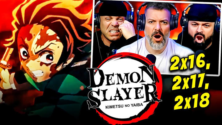 Demon Slayer reaction season 2 episode 16/17/18 (DUB) | First time watching