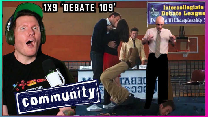 First time watching Community REACTION 1x9 'Debate 109'
