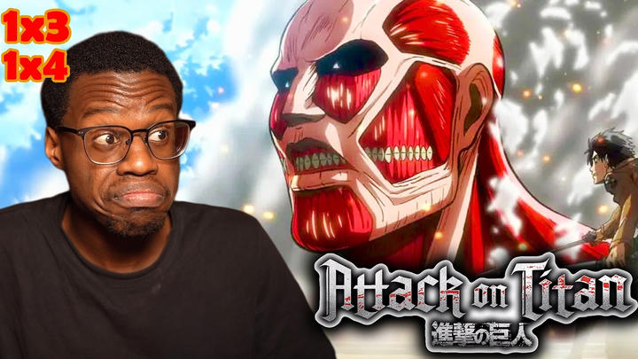 ATTACK ON TITAN│Season 1 Ep. 3&4│First Time Watching│Reaction/Review