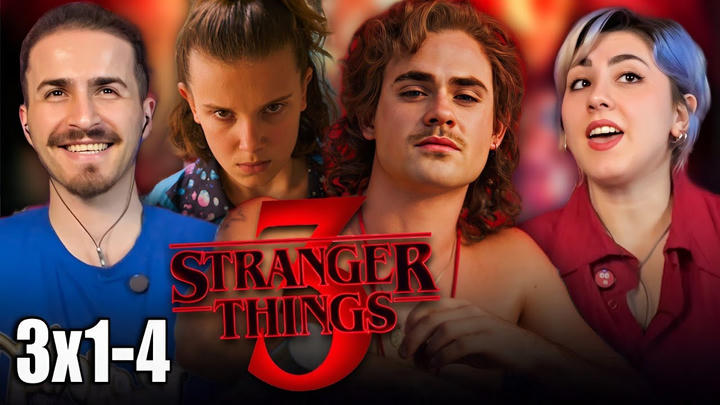 STRANGER THINGS SEASON 3 EPISODES 1,2,3&4 REACTION - FIRST TIME WATCHING - REVIEW