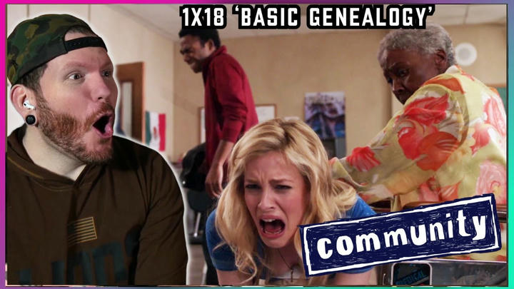 First time watching Community REACTION 1x18 'Basic Genealogy'
