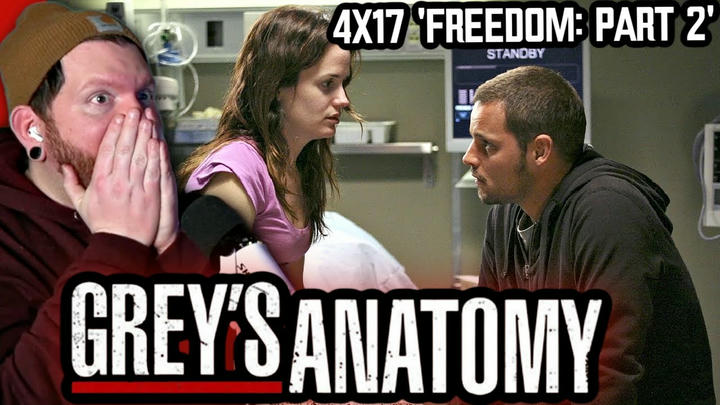 The SEASON 4 Finale! | First time watching Grey's Anatomy REACTION 4x17 'Freedom: Part 2'