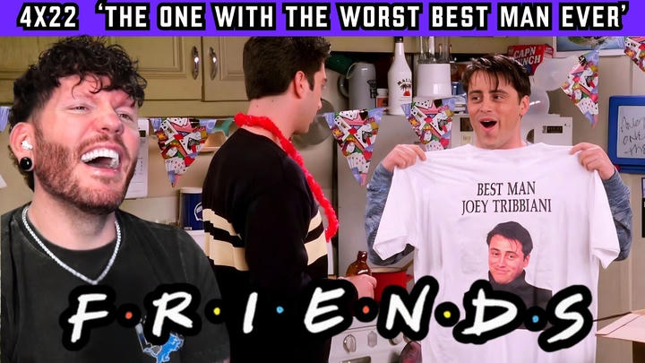 FIRST TIME WATCHING Friends 4x22 'The One with the Worst Best Man Ever' REACTION